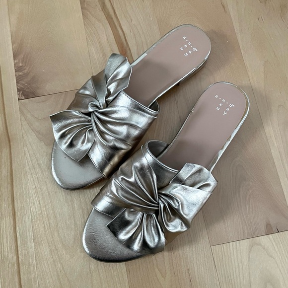 a new day Shoes - a new day * gold knot sandals 9.5